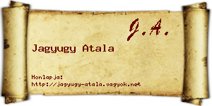 Jagyugy Atala névjegykártya